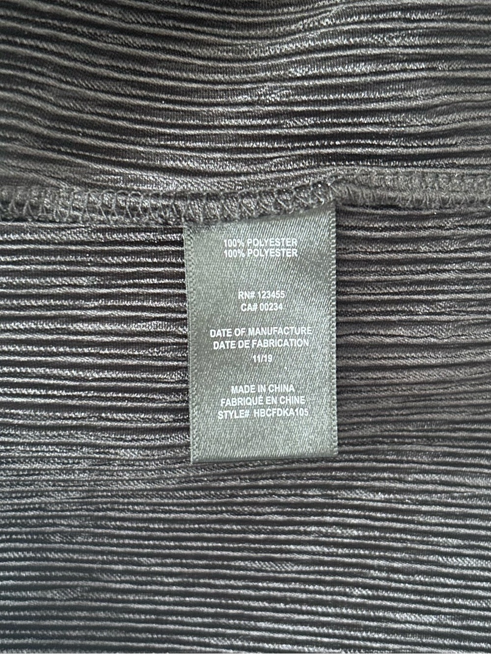 DESIGN LAB Lord & Taylor Ribbed Slip Maxi Dress, Black, Size Large - Picture 6 of 6